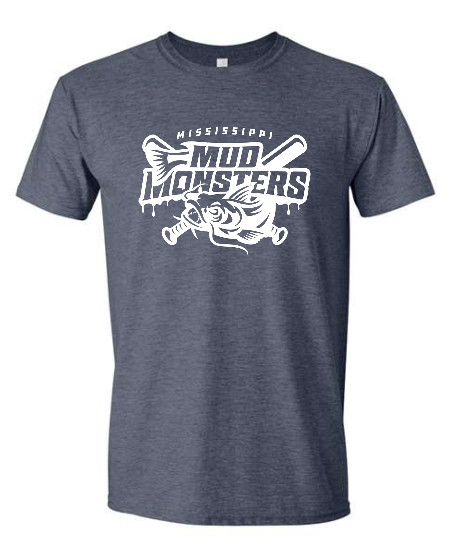 Tee - Heather Navy - Main Logo
