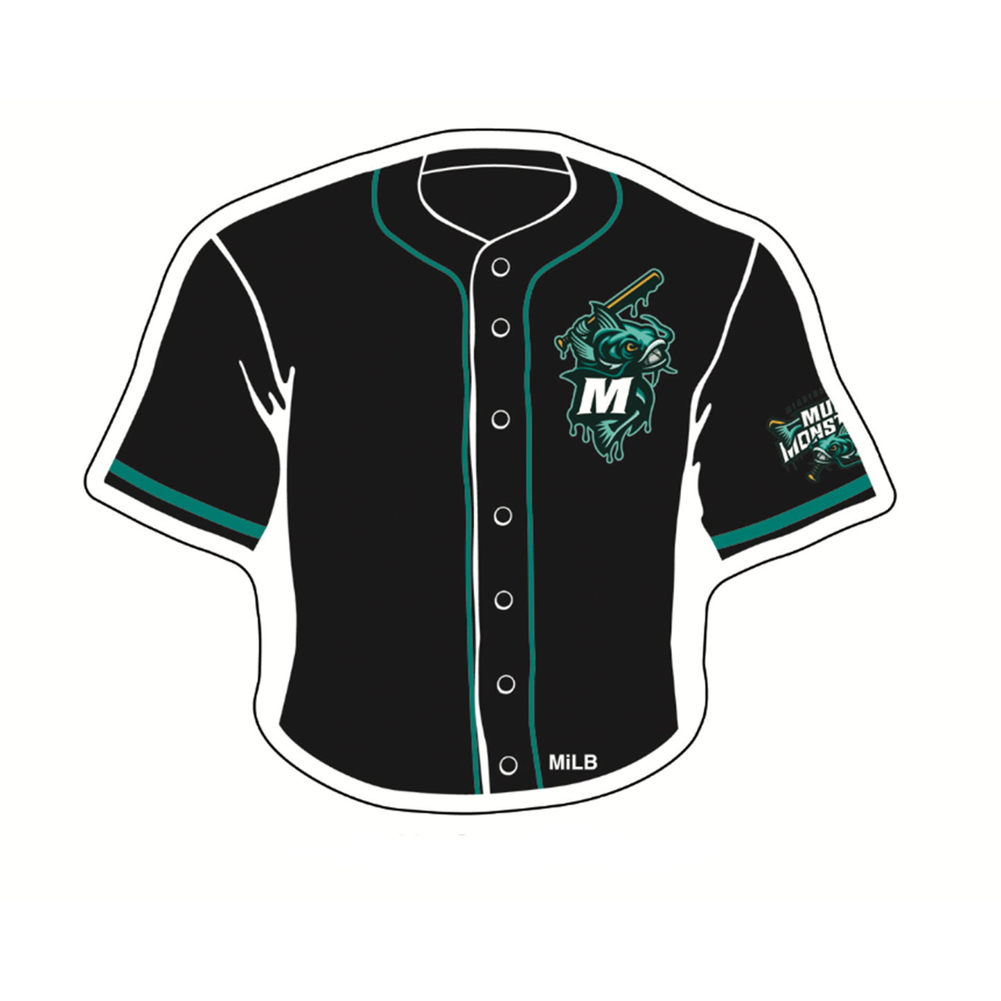 Acrylic Jersey Magnet - Black