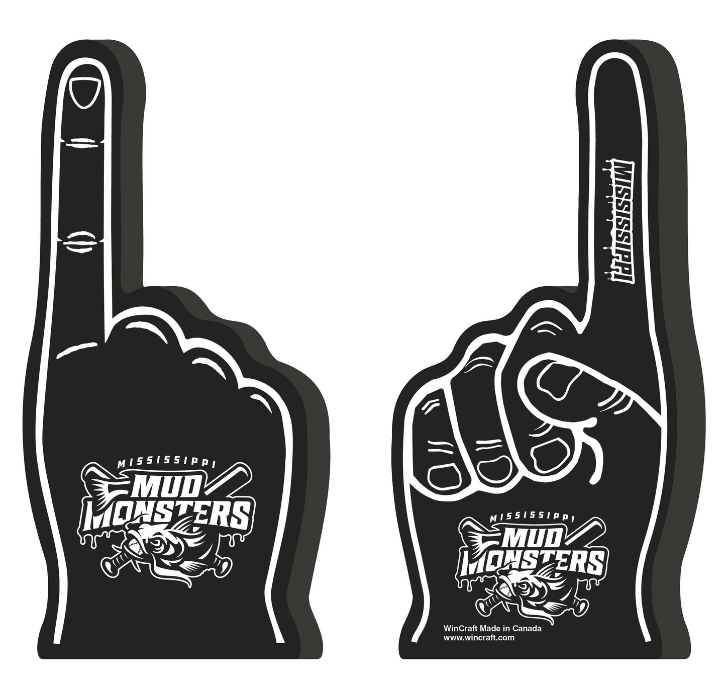 #1 Foam Finger-Primary Logo-Black