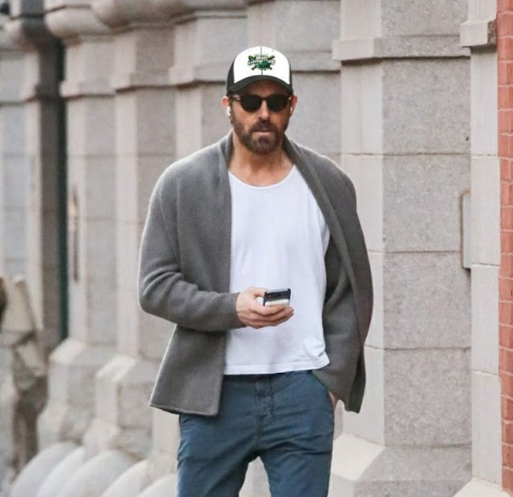 Adjustable Mesh Back Hat- Primary Logo - Black/White